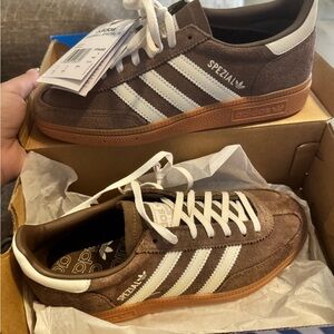 Adidas Spezial Brown and White Sneakers